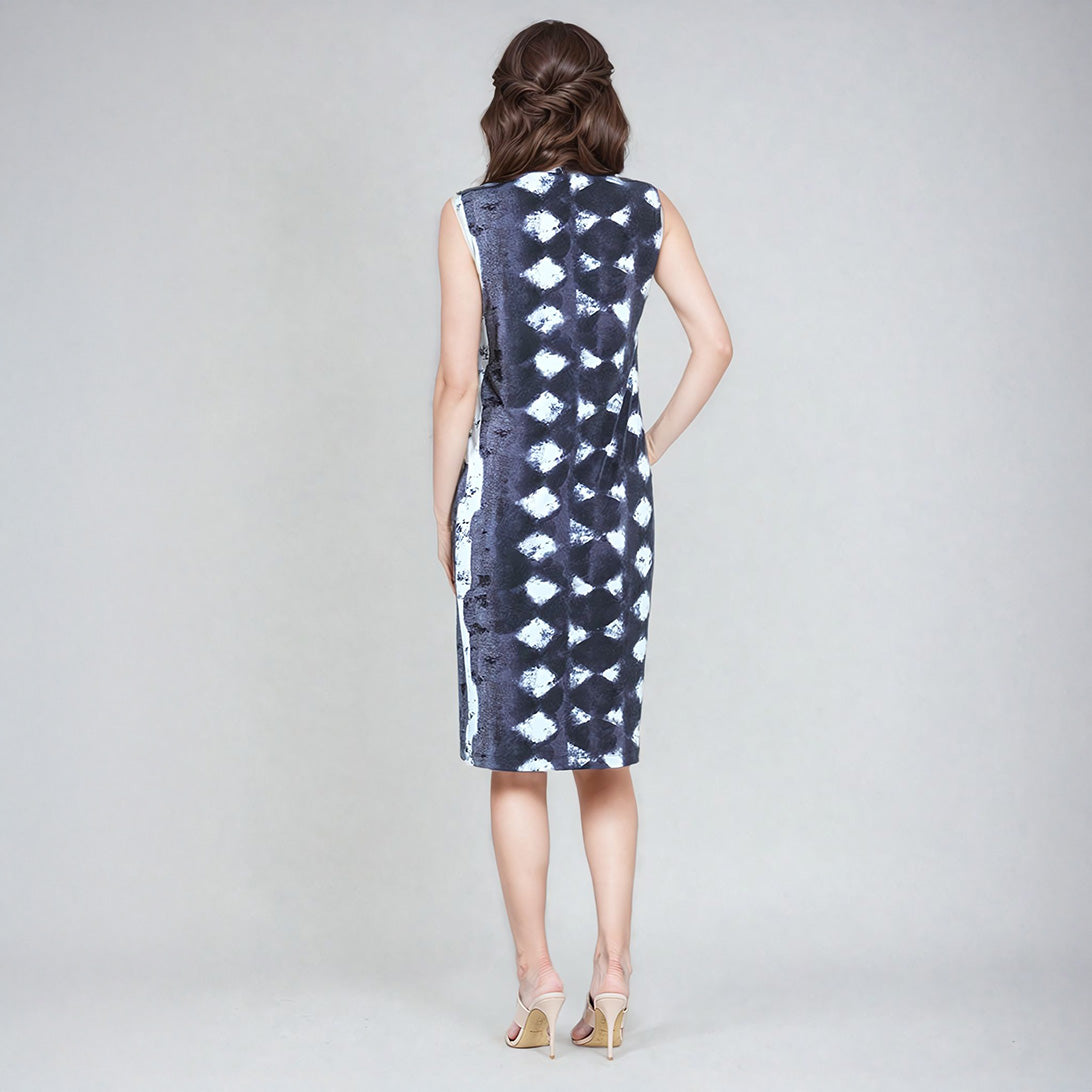 Mock Neck Midi Sheath Dress - Diamond Grey-Scale - Final Sale! | Clara Sunwoo Deals