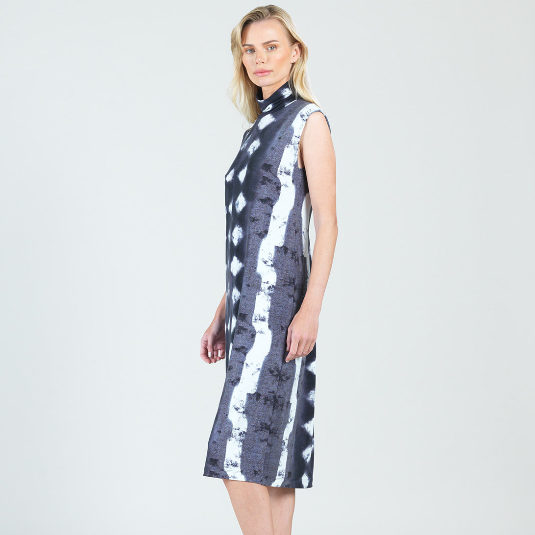 Mock Neck Midi Sheath Dress - Diamond Grey-Scale - Final Sale! | Clara Sunwoo Deals