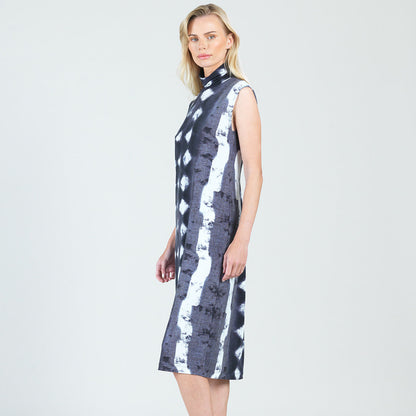 Mock Neck Midi Sheath Dress - Diamond Grey-Scale - Final Sale! | Clara Sunwoo Deals