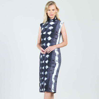 Mock Neck Midi Sheath Dress - Diamond Grey-Scale - Final Sale! | Clara Sunwoo Deals