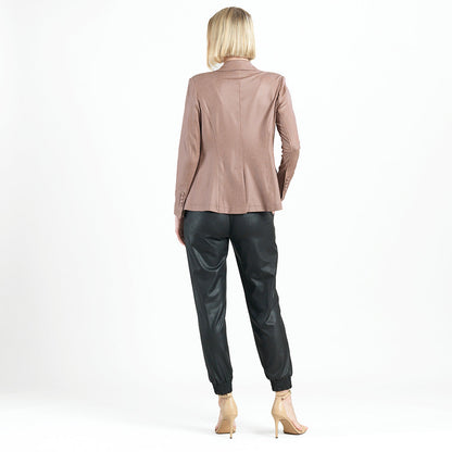 Liquid Leather™ Signature Pocket Blazer - Taupe | Clara Sunwoo Trending