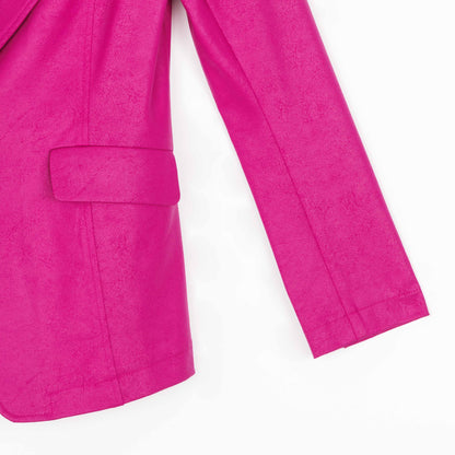 Liquid Leather™ Signature Pocket Blazer - Magenta - Final Sale! | Clara Sunwoo Trending