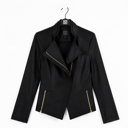 Liquid Leather™ Signature Jacket - Black | Clara Sunwoo Signature