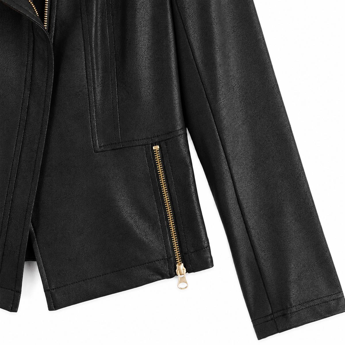 Liquid Leather™ Signature Jacket - Black | Clara Sunwoo Signature