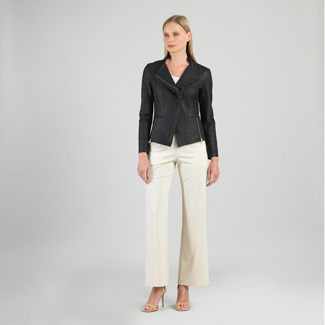 Liquid Leather™ Signature Jacket - Black | Clara Sunwoo Signature