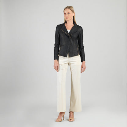 Liquid Leather™ Signature Jacket - Black | Clara Sunwoo Signature