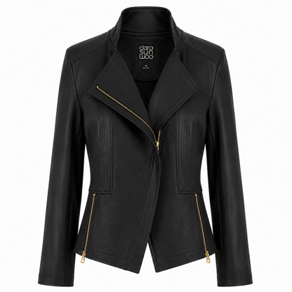 Liquid Leather™ Signature Jacket - Black | Clara Sunwoo Signature
