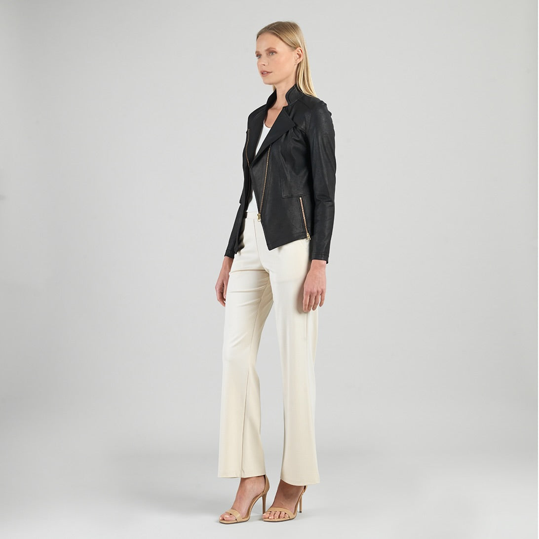 Liquid Leather™ Signature Jacket - Black | Clara Sunwoo Signature