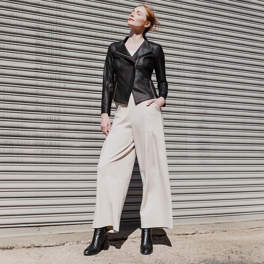 Liquid Leather™ Signature Jacket - Black | Clara Sunwoo Signature