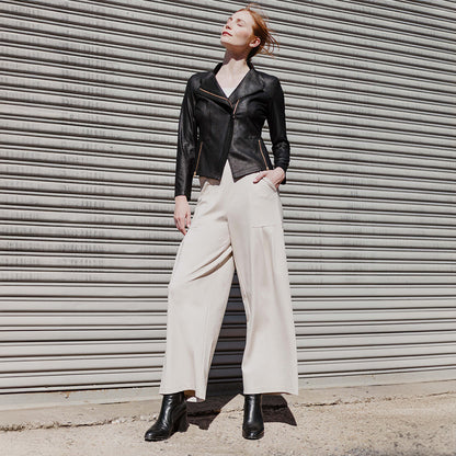 Liquid Leather™ Signature Jacket - Black | Clara Sunwoo Signature