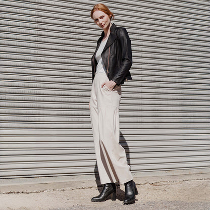 Liquid Leather™ Signature Jacket - Black | Clara Sunwoo Signature
