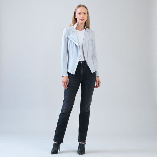 Liquid Leather™ Signature Jacket - Stone - Final Sale | Clara Sunwoo Sale