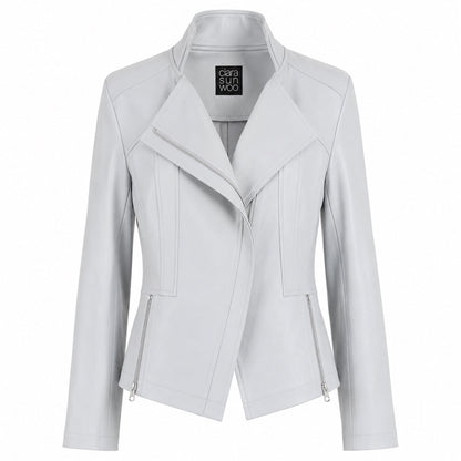Liquid Leather™ Signature Jacket - Stone - Final Sale | Clara Sunwoo Sale