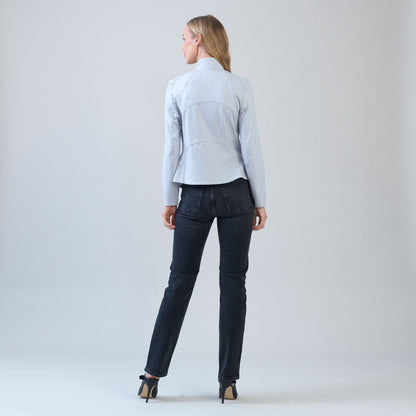 Liquid Leather™ Signature Jacket - Stone - Final Sale | Clara Sunwoo Sale