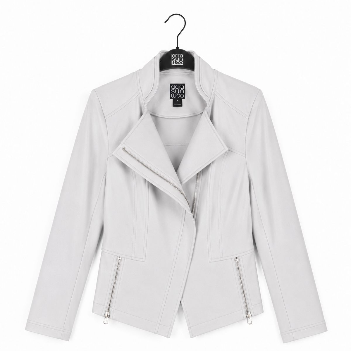 Liquid Leather™ Signature Jacket - Stone - Final Sale | Clara Sunwoo Sale