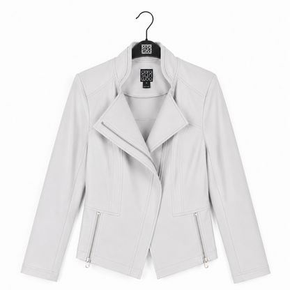Liquid Leather™ Signature Jacket - Stone - Final Sale | Clara Sunwoo Sale