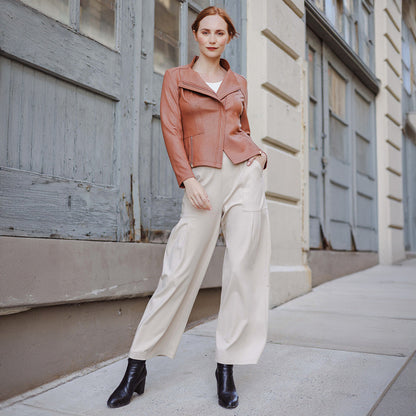 Liquid Leather™ Signature Jacket - Tan | Clara Sunwoo Latest