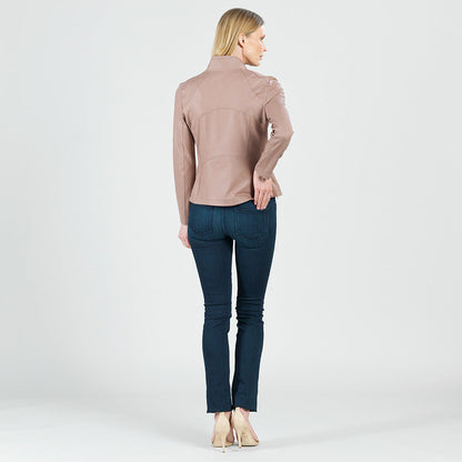 Liquid Leather™ Signature Jacket - Taupe | Clara Sunwoo New