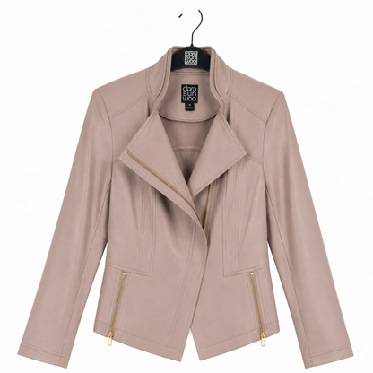 Liquid Leather™ Signature Jacket - Taupe | Clara Sunwoo New