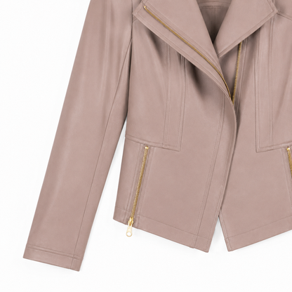 Liquid Leather™ Signature Jacket - Taupe | Clara Sunwoo New