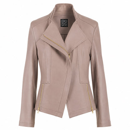 Liquid Leather™ Signature Jacket - Taupe | Clara Sunwoo New