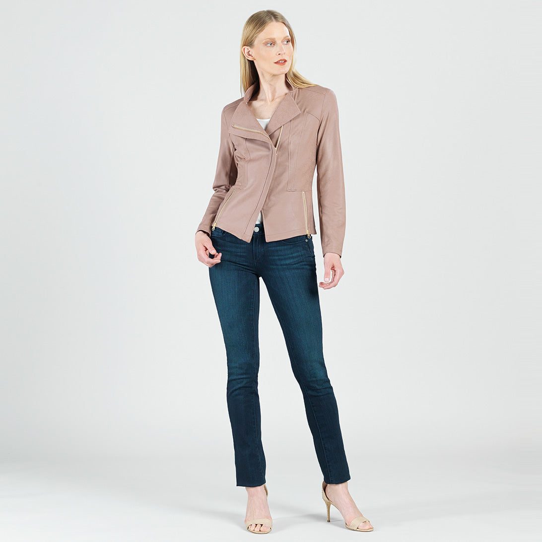 Liquid Leather™ Signature Jacket - Taupe | Clara Sunwoo New