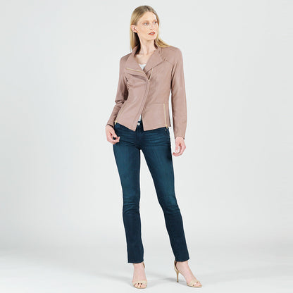 Liquid Leather™ Signature Jacket - Taupe | Clara Sunwoo New