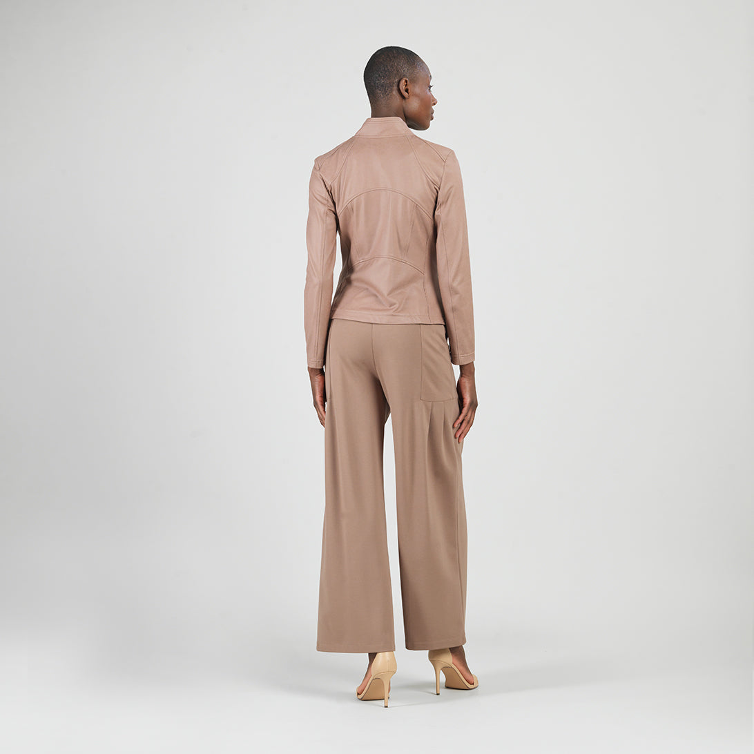 Liquid Leather™ Signature Jacket - Taupe | Clara Sunwoo New