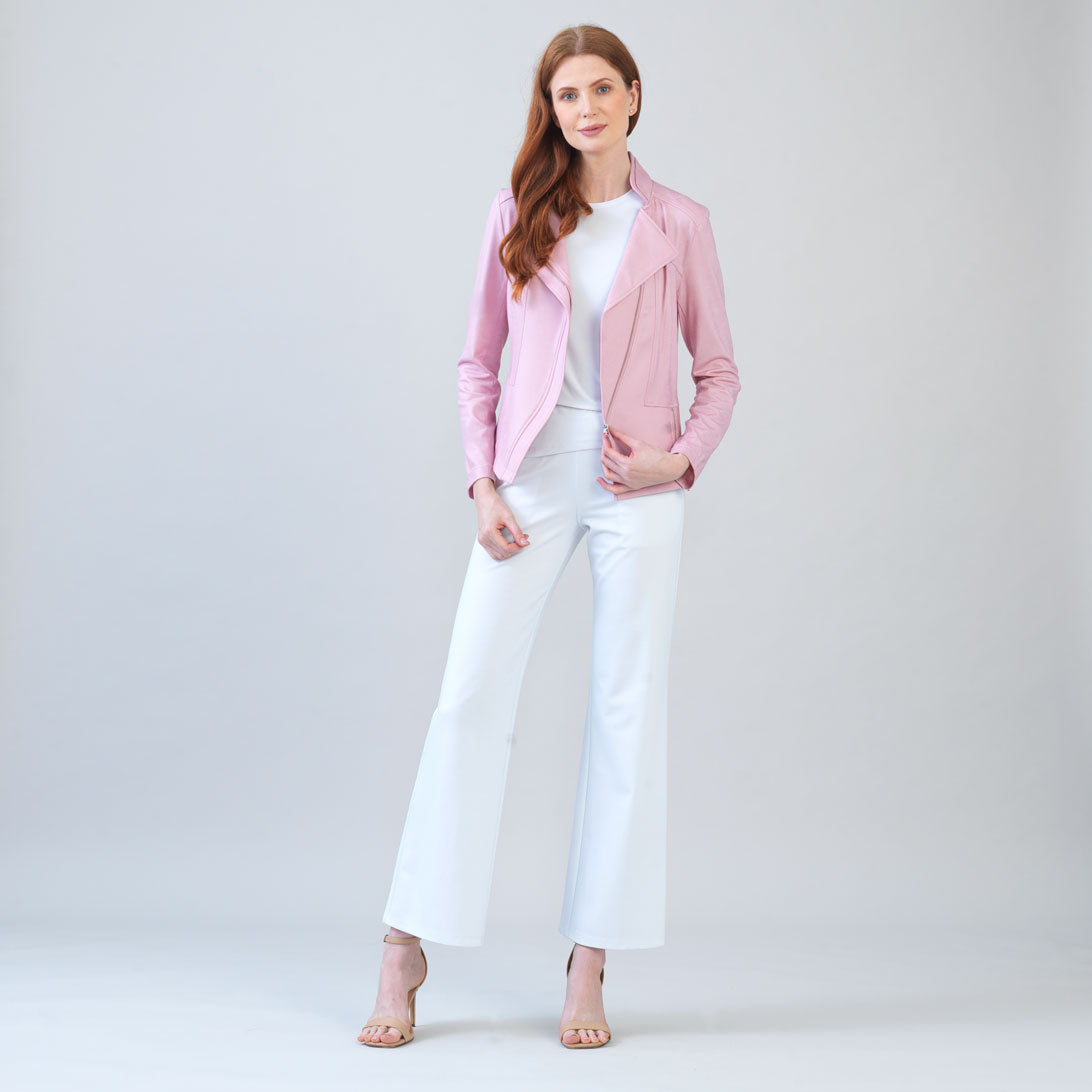 Liquid Leather™ Signature Jacket - Pink | Clara Sunwoo Best Seller