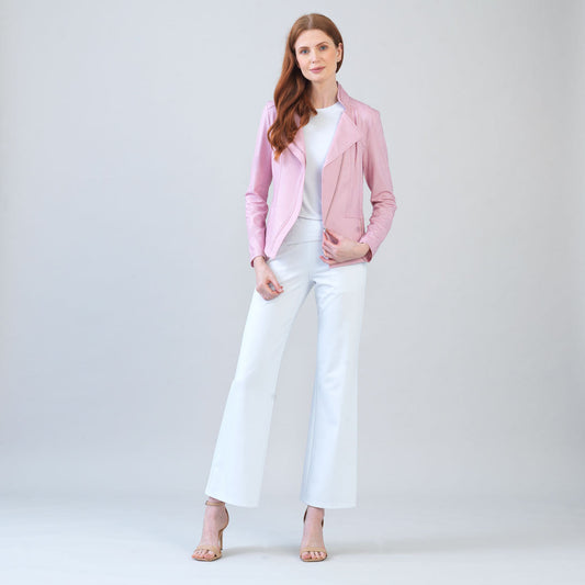 Liquid Leather™ Signature Jacket - Pink | Clara Sunwoo Best Seller