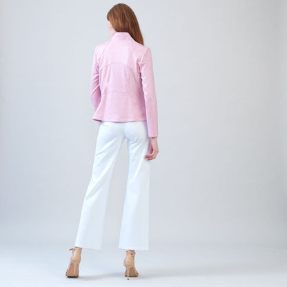 Liquid Leather™ Signature Jacket - Pink | Clara Sunwoo Best Seller