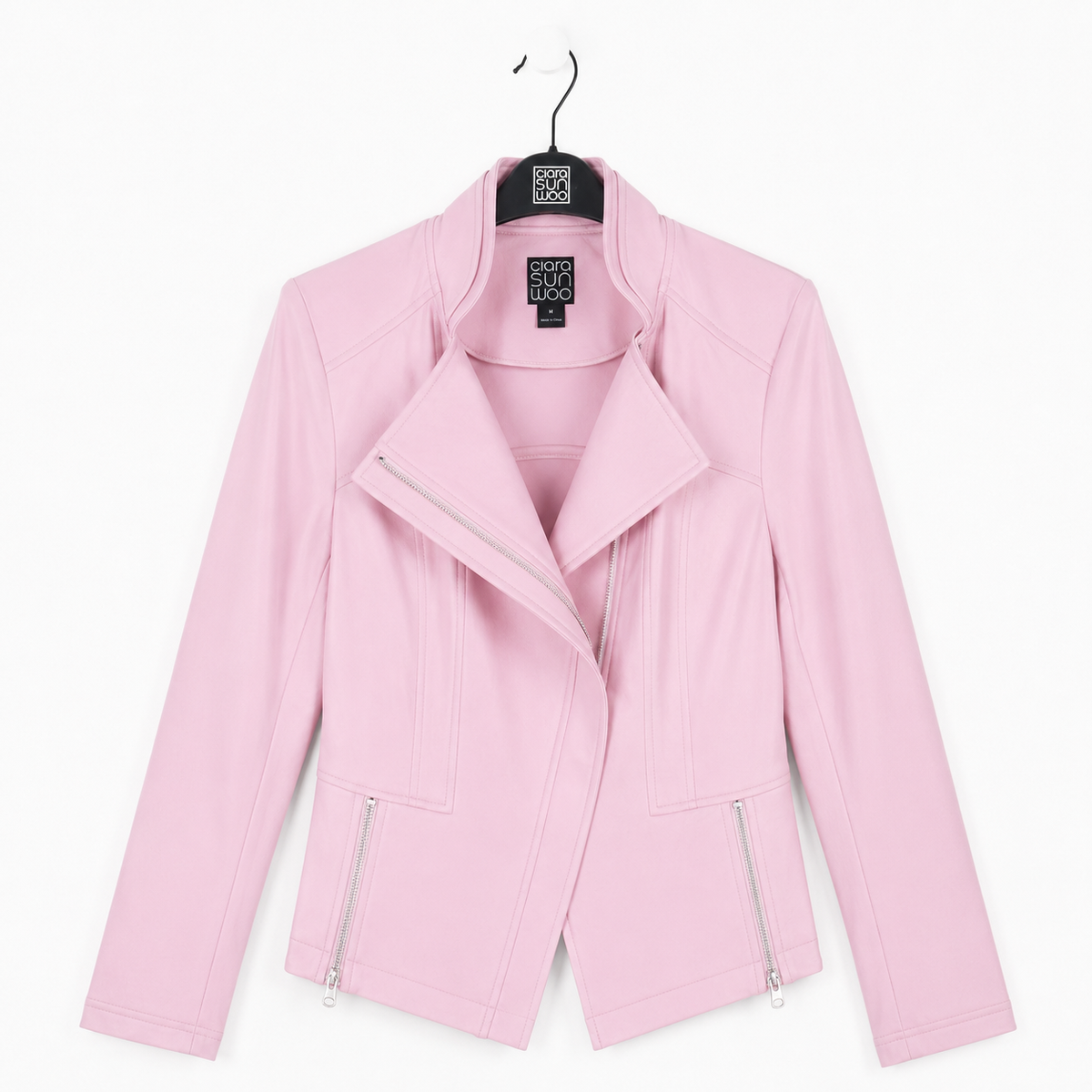 Liquid Leather™ Signature Jacket - Pink | Clara Sunwoo Best Seller