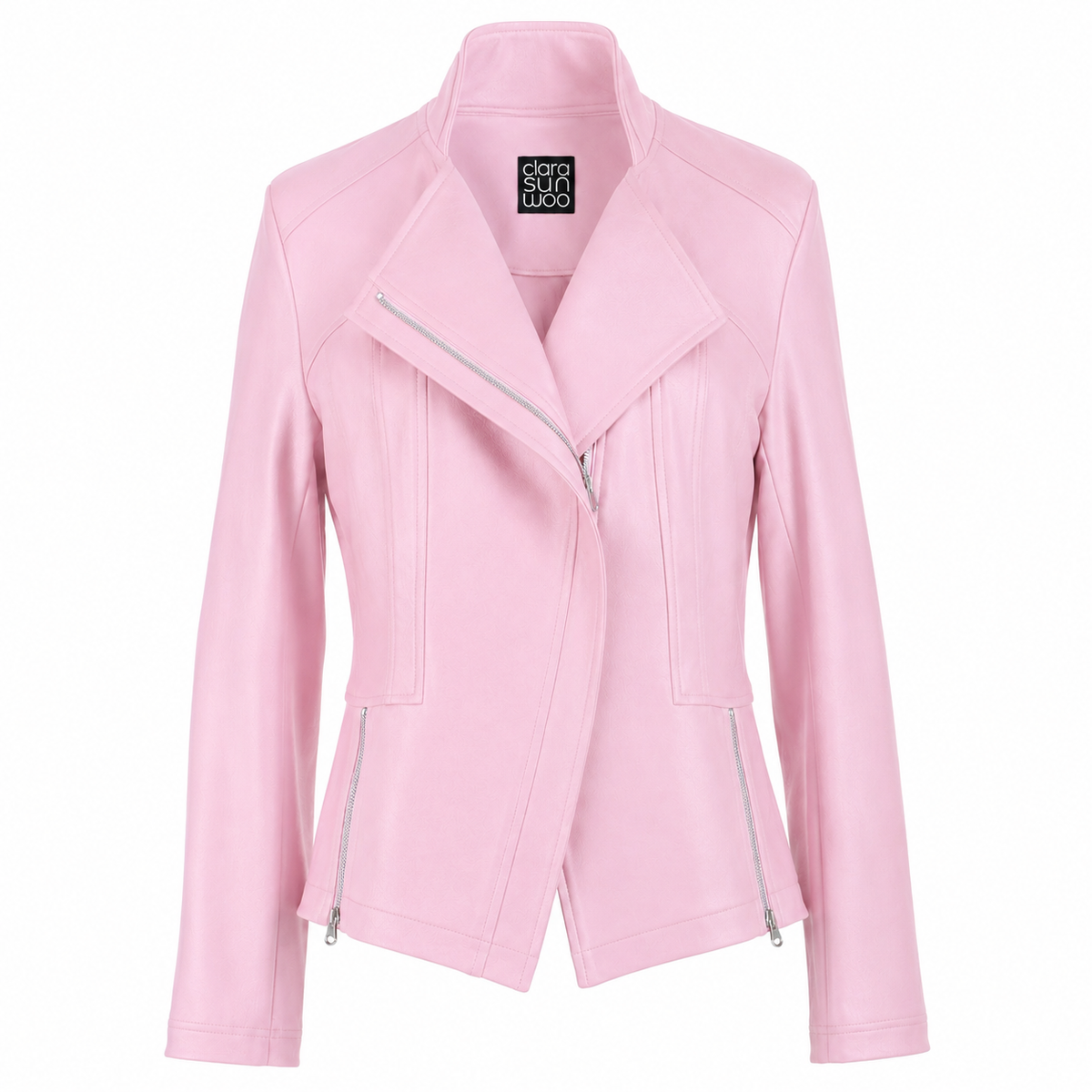 Liquid Leather™ Signature Jacket - Pink | Clara Sunwoo Best Seller