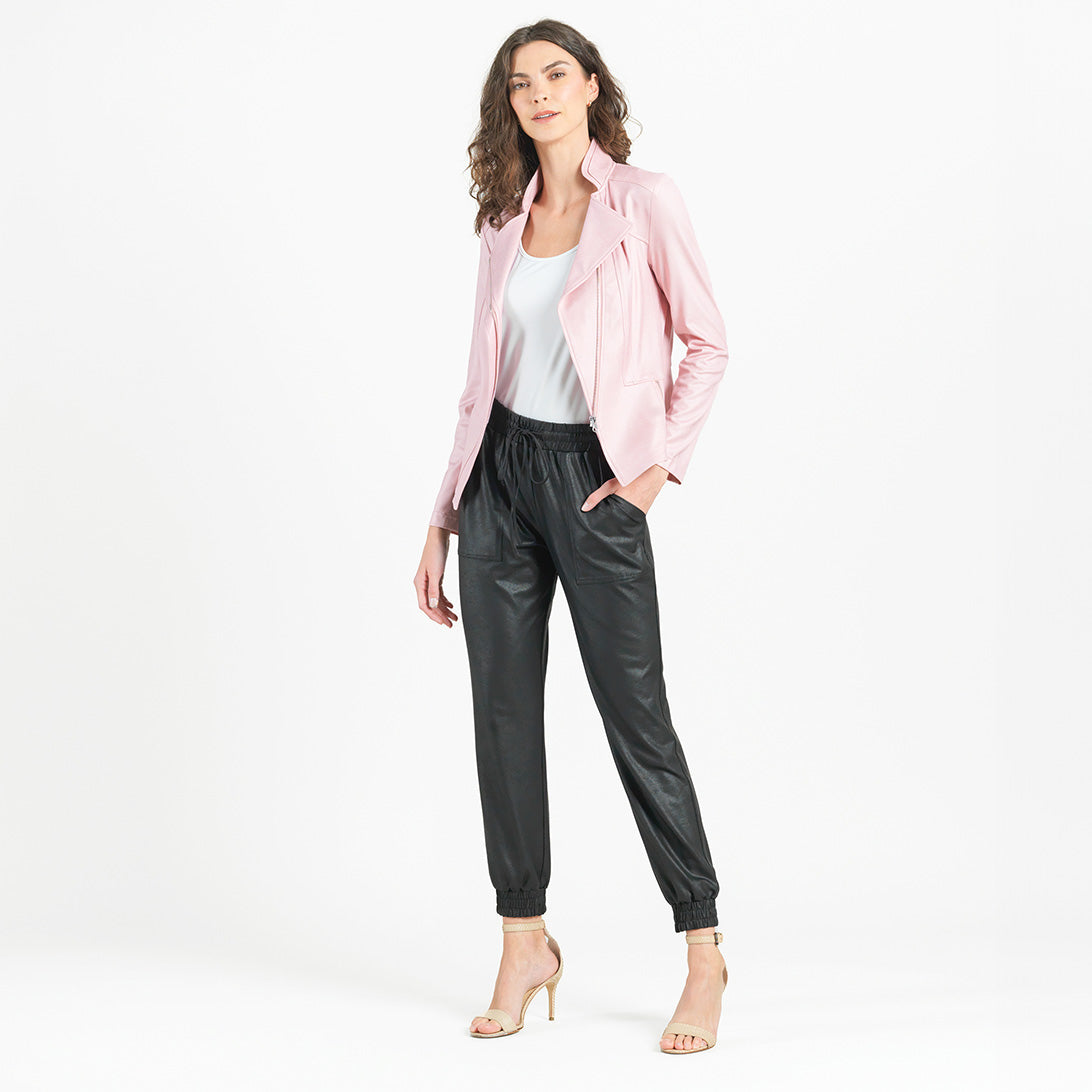 Liquid Leather™ Signature Jacket - Pink | Clara Sunwoo Best Seller