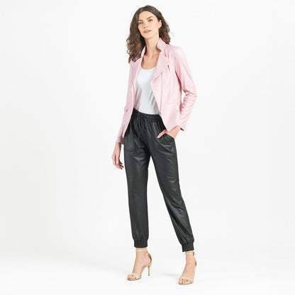 Liquid Leather™ Signature Jacket - Pink | Clara Sunwoo Best Seller