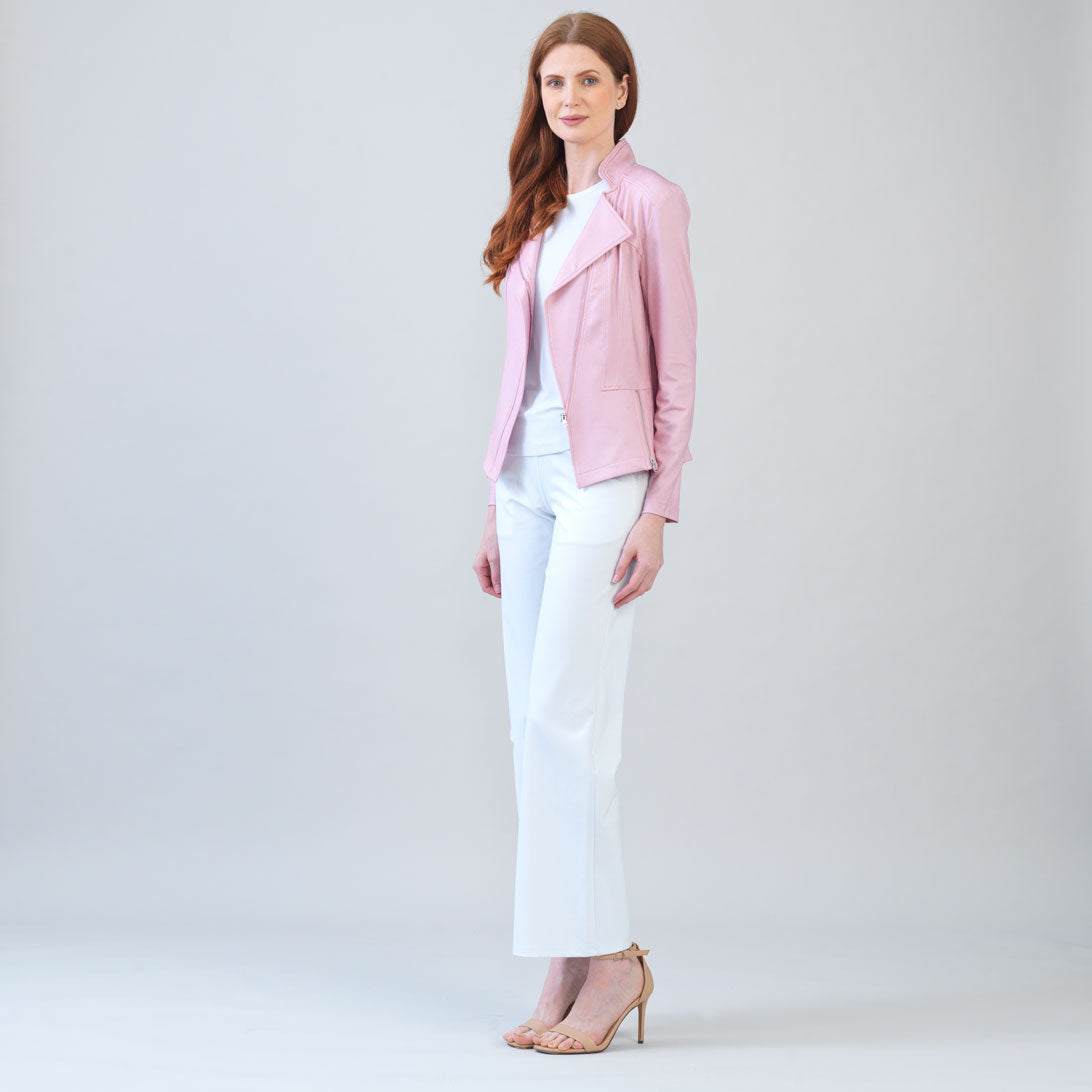 Liquid Leather™ Signature Jacket - Pink | Clara Sunwoo Best Seller