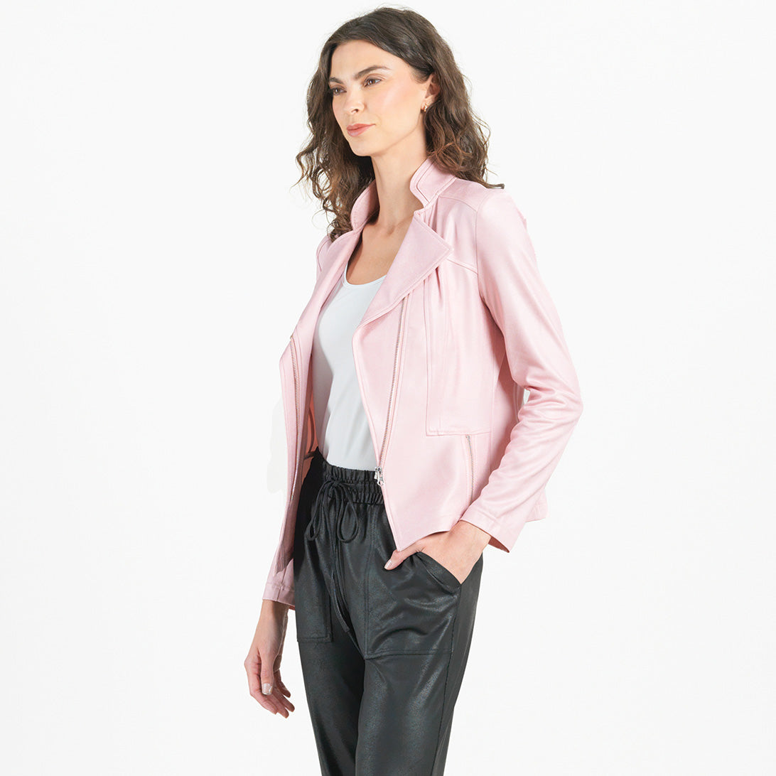 Liquid Leather™ Signature Jacket - Pink | Clara Sunwoo Best Seller