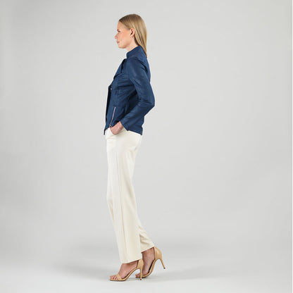 Liquid Leather™ Signature Jacket - Navy | Clara Sunwoo Customer Favorite