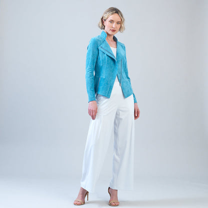 Soft Suede - Signature Jacket - Ocean | Clara Sunwoo Latest