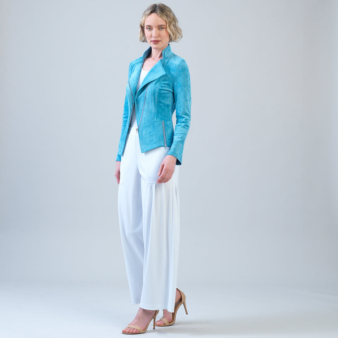 Soft Suede - Signature Jacket - Ocean | Clara Sunwoo Latest