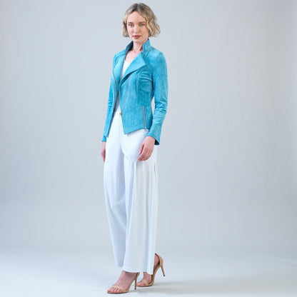 Soft Suede - Signature Jacket - Ocean | Clara Sunwoo Latest