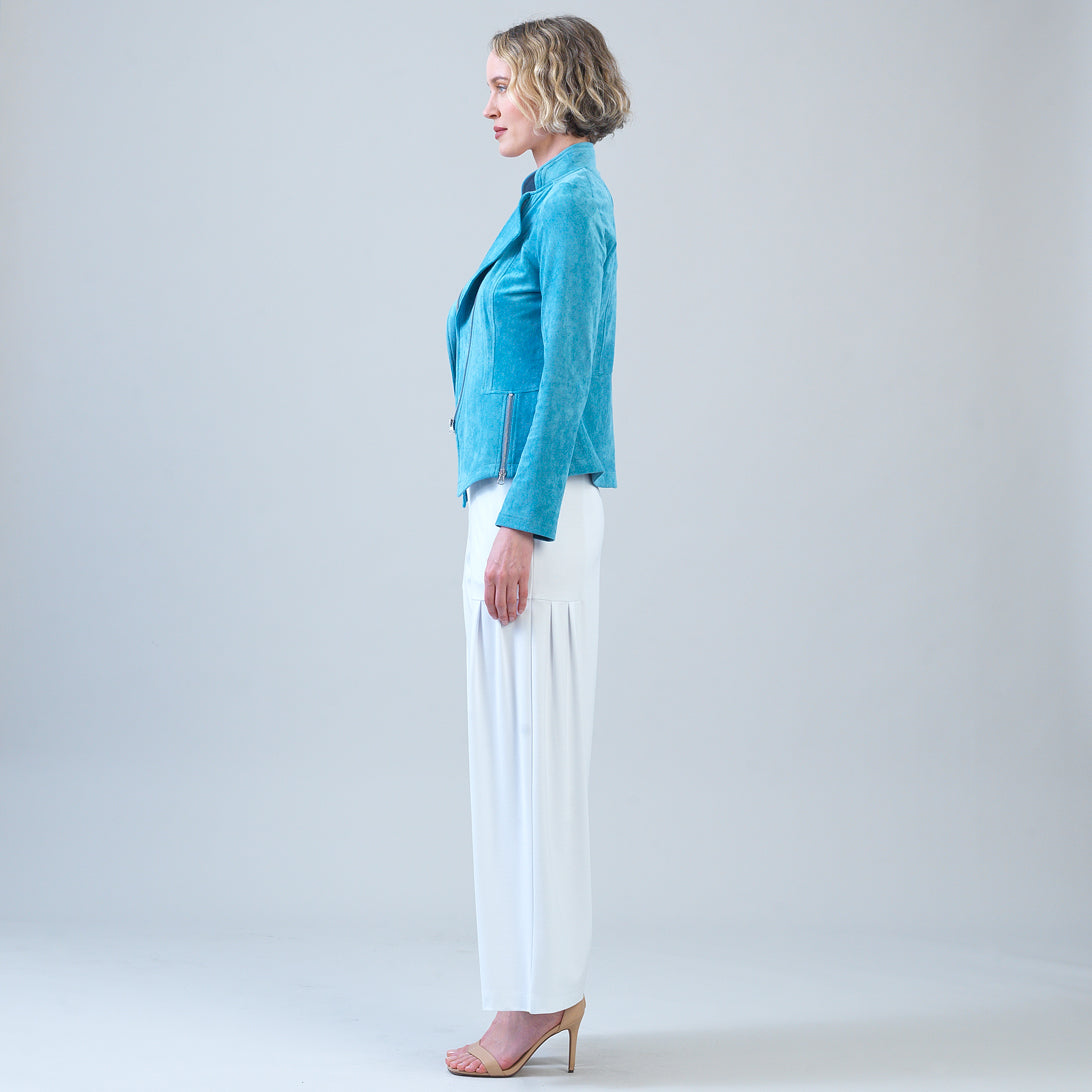 Soft Suede - Signature Jacket - Ocean | Clara Sunwoo Latest