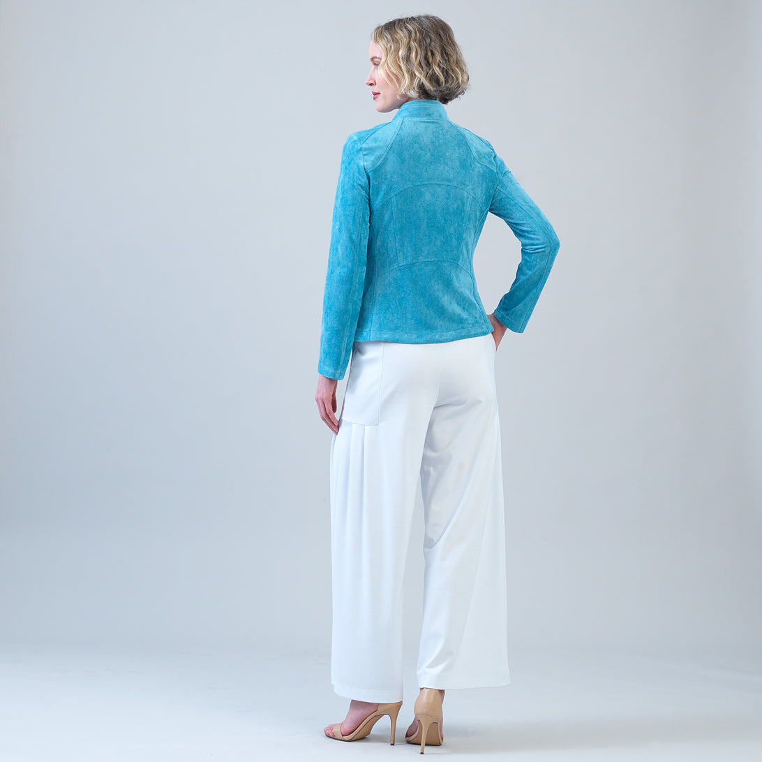 Soft Suede - Signature Jacket - Ocean | Clara Sunwoo Latest