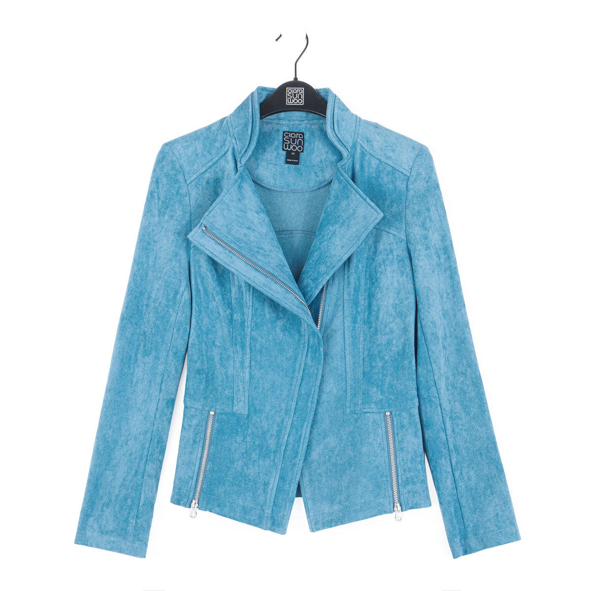 Soft Suede - Signature Jacket - Ocean | Clara Sunwoo Latest