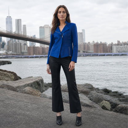 Liquid Leather™ Signature Jacket - Cobalt | Clara Sunwoo Signature