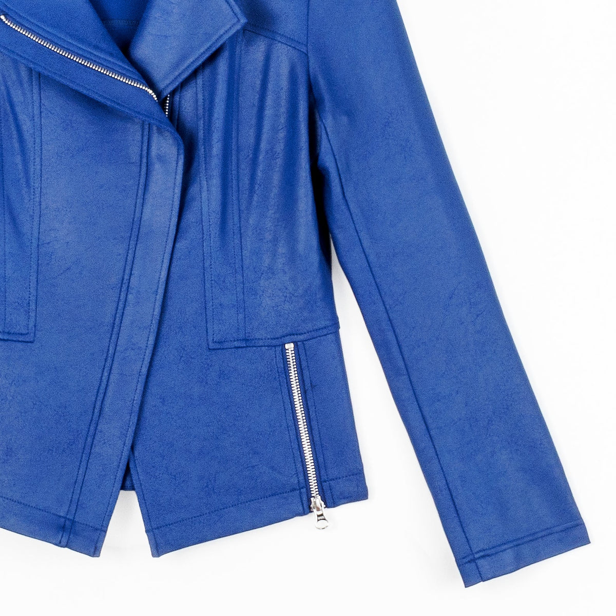 Liquid Leather™ Signature Jacket - Cobalt | Clara Sunwoo Signature
