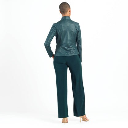 Liquid Leather™ Signature Jacket - Hunter Green | Clara Sunwoo Customer Favorite