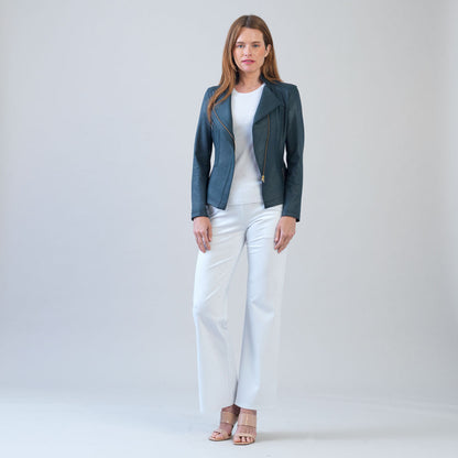 Liquid Leather™ Signature Jacket - Hunter Green | Clara Sunwoo Customer Favorite