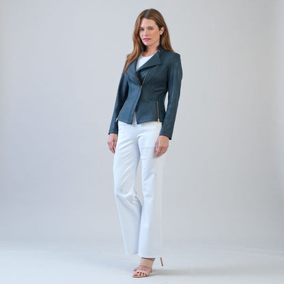 Liquid Leather™ Signature Jacket - Hunter Green | Clara Sunwoo Customer Favorite