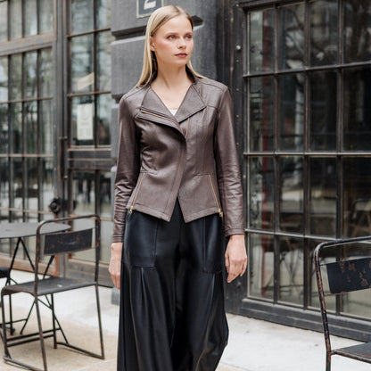 Liquid Leather™ Signature Jacket - Brown | Clara Sunwoo Recommended